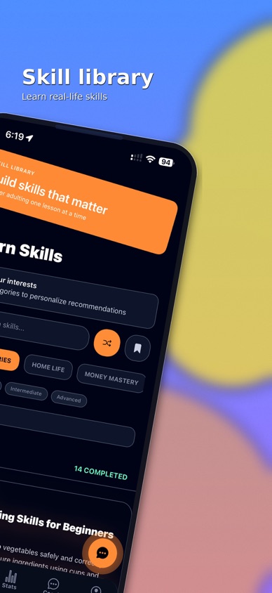 ProjectAdulting app coach screen
